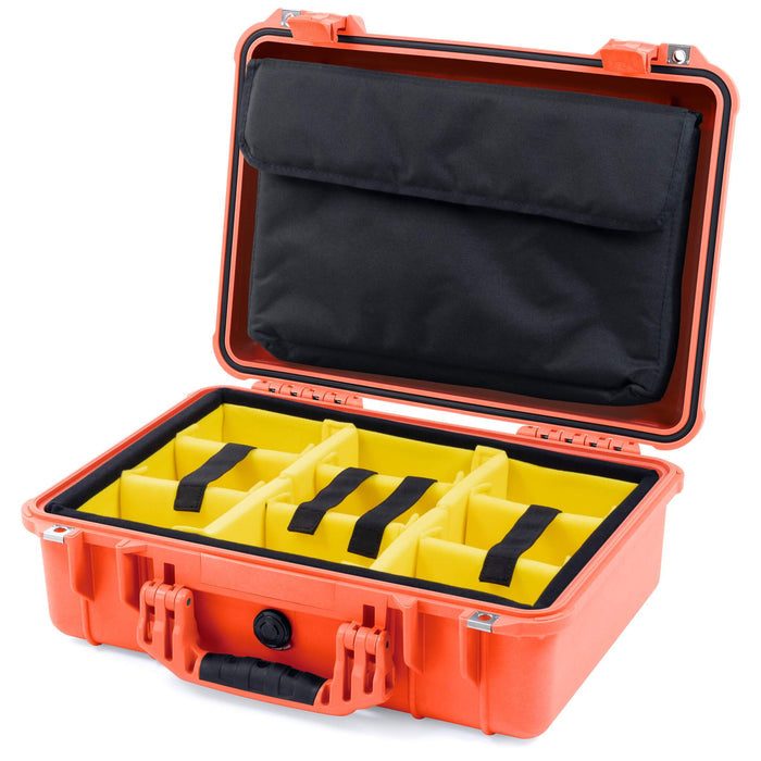 Yellow Padded Microfiber Dividers / Computer Pouch