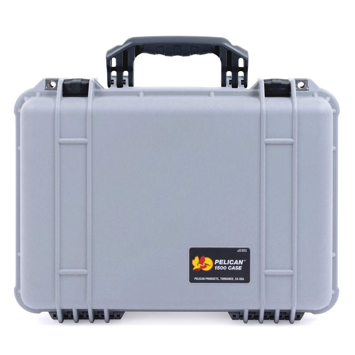 Pelican 1500 Case - Silver & Black