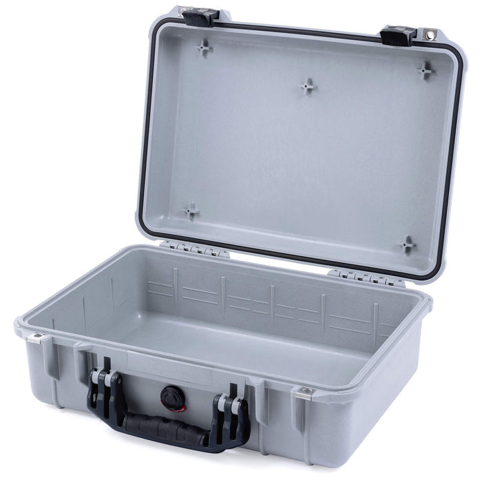 Pelican 1500 Case - Silver & Black