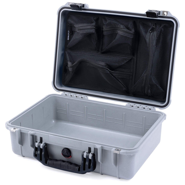 Pelican 1500 Case - Silver & Black