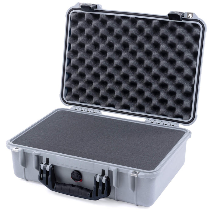 Pelican 1500 Case - Silver & Black