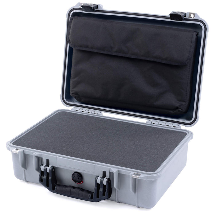 Pelican 1500 Case - Silver & Black