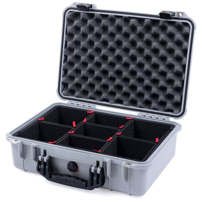 Pelican 1500 Case - Silver & Black