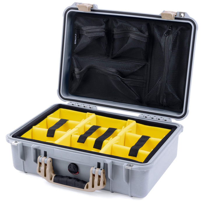 Yellow Padded Microfiber Dividers / Mesh Lid Organizer