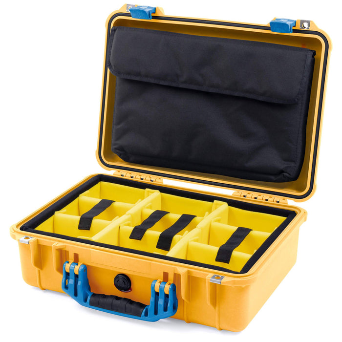 Yellow Padded Microfiber Dividers / Computer Pouch