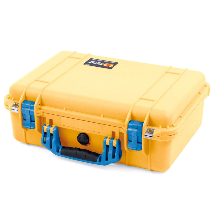 Pelican 1500 Case - Yellow & Blue