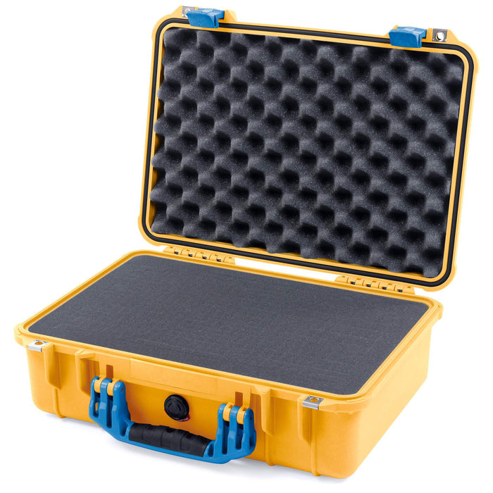 Pelican 1500 Case - Yellow & Blue