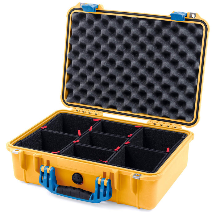 Pelican 1500 Case - Yellow & Blue