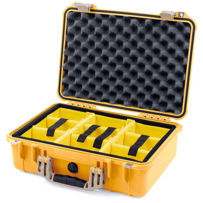 Yellow Padded Microfiber Dividers / Convolute Lid Foam