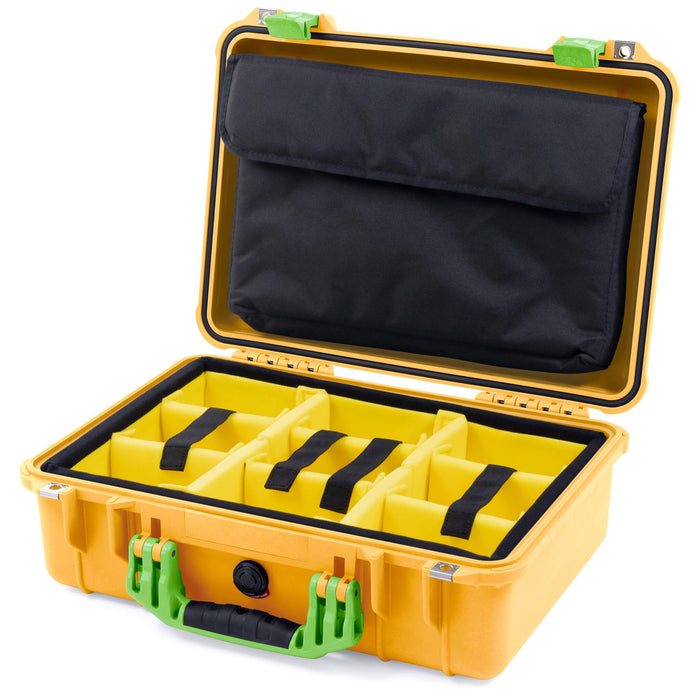 Yellow Padded Microfiber Dividers / Computer Pouch