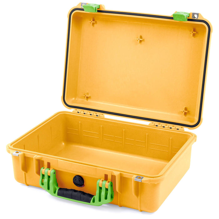 Pelican 1500 Case - Yellow & Lime Green