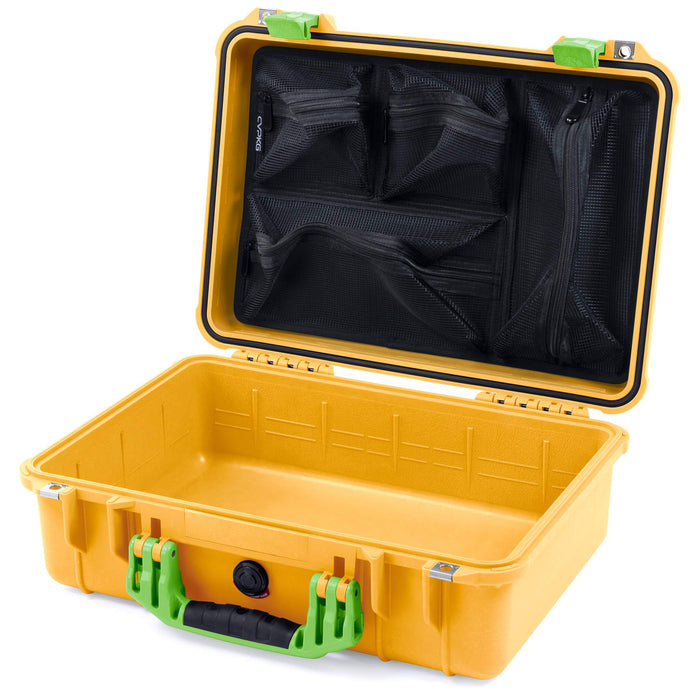 Pelican 1500 Case - Yellow & Lime Green