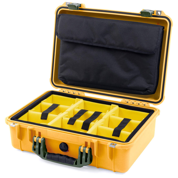 Yellow Padded Microfiber Dividers / Computer Pouch