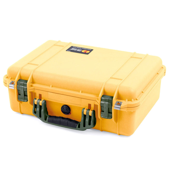 Pelican 1500 Case - Yellow & OD Green