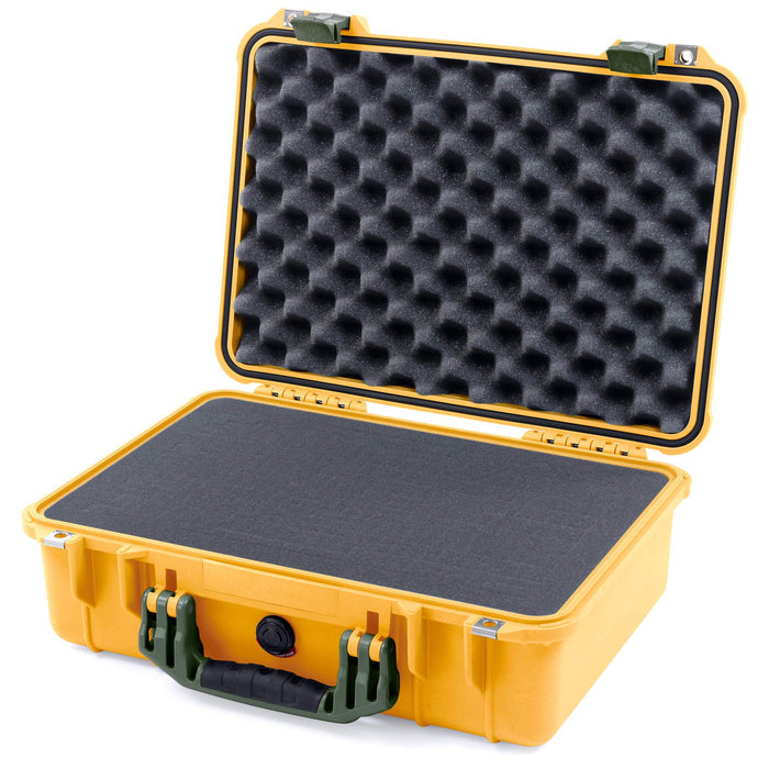 Pelican 1500 Case - Yellow & OD Green