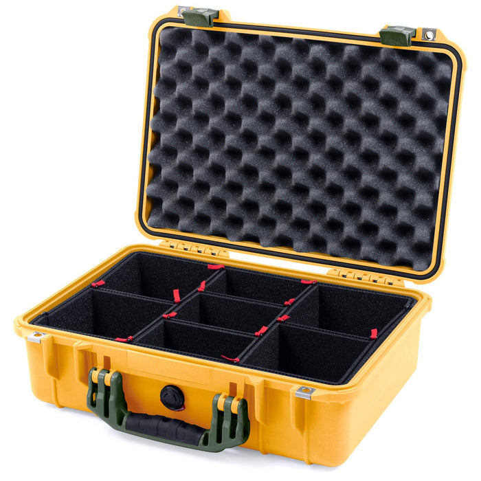 Pelican 1500 Case - Yellow & OD Green