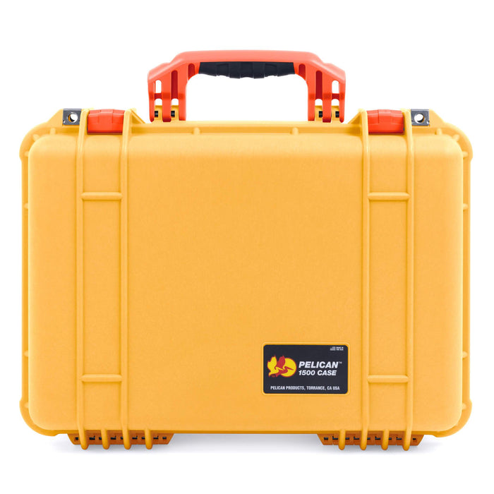 Pelican 1500 Case - Yellow & Orange
