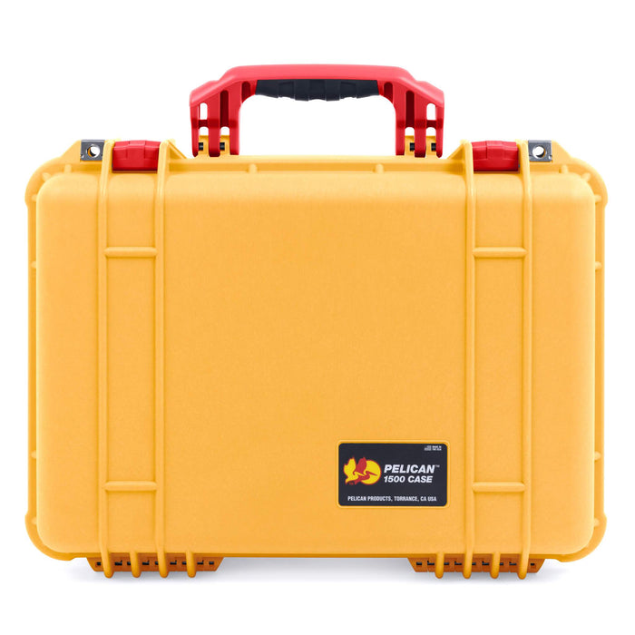 Pelican 1500 Case - Yellow & Red