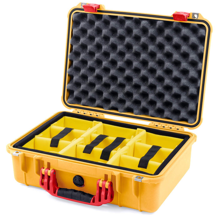 Yellow Padded Microfiber Dividers / Convolute Lid Foam