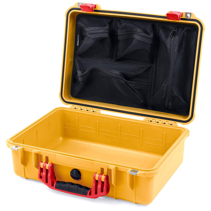 Pelican 1500 Case - Yellow & Red