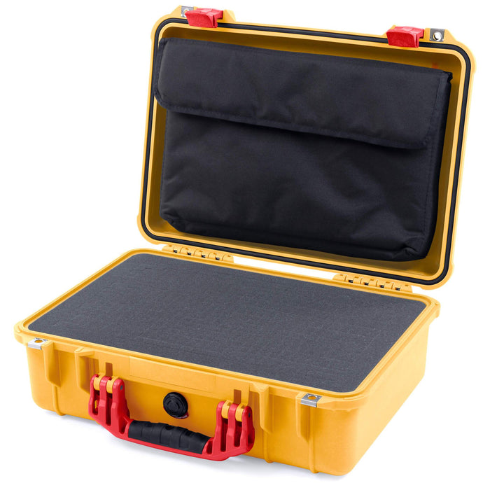 Pelican 1500 Case - Yellow & Red