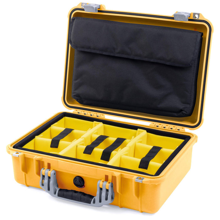 Yellow Padded Microfiber Dividers / Computer Pouch