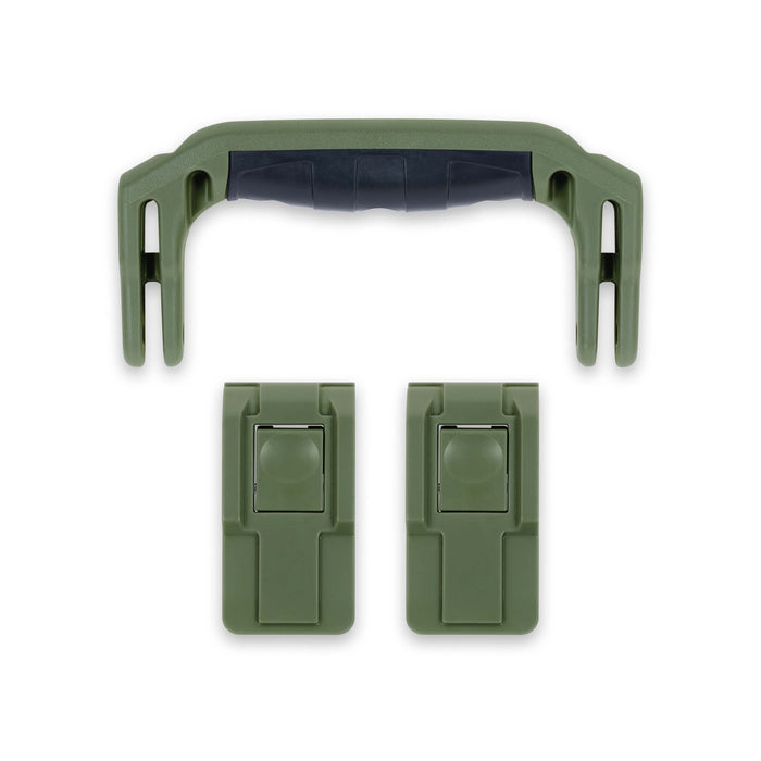 Pelican 1505 Air Replacement Handle & Latches, OD Green (Set of 1 Handle, 2 Latches) ColorCase