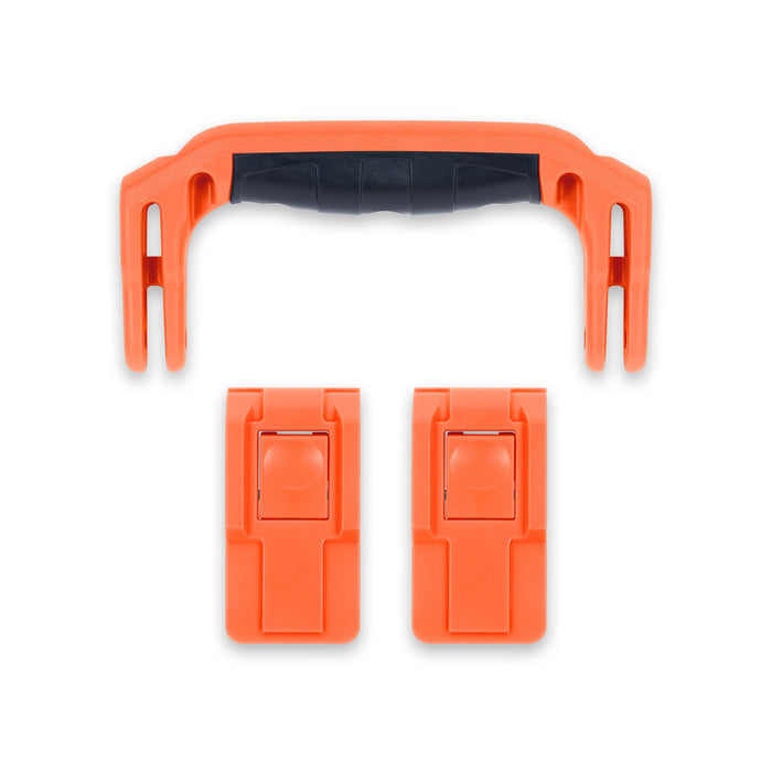 Pelican 1505 Air Replacement Handle & Latches, Orange (Set of 1 Handle, 2 Latches) ColorCase