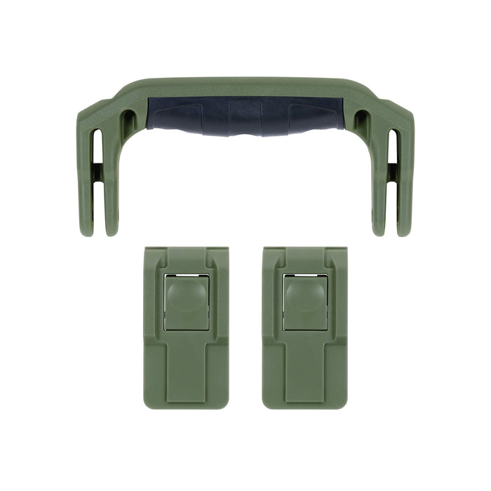 Pelican 1506 Air Replacement Handle & Latches, OD Green (Set of 1 Handle, 2 Latches) ColorCase