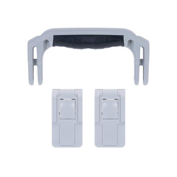 Pelican 1506 Air Replacement Handle & Latches, Silver, Push-Button (Set of 1 Handle, 2 Latches) ColorCase