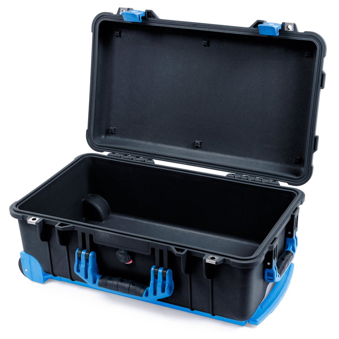 Pelican 1510 Case - Black & Blue Trolley - Empty (Case Only)
