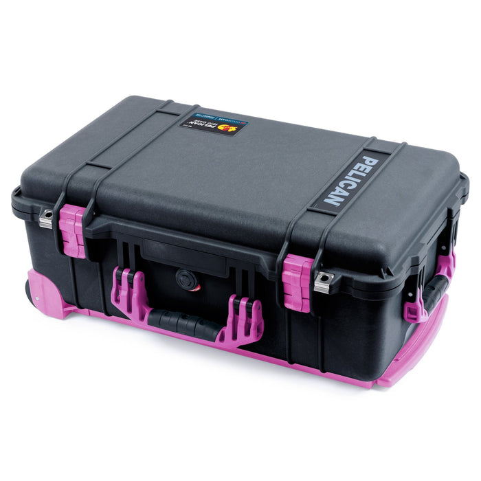 Pelican 1510 Case - Black & Magenta Trolley - Empty (Case Only)