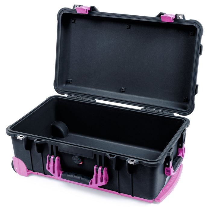 Pelican 1510 Case - Black & Magenta Trolley - Empty (Case Only)