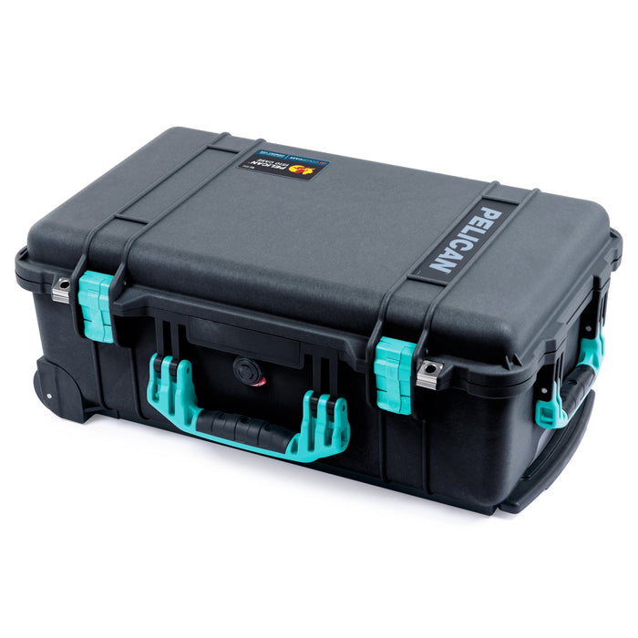 Black Pelican 1510 Case w/ Teal Handles & Latches