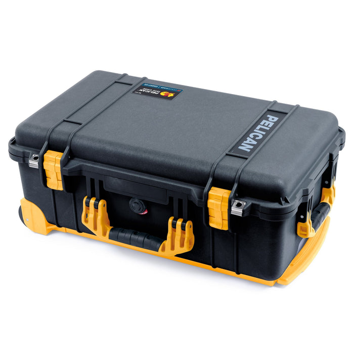 Pelican 1510 Case - Black & Yellow Trolley - Empty (Case Only)