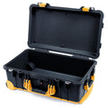 Pelican 1510 Case - Black & Yellow Trolley - Empty (Case Only)