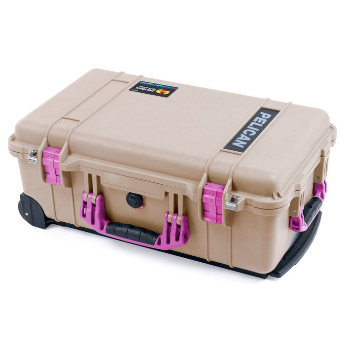 Pelican 1510 Case - Desert Tan & Magenta - Empty (Case Only)