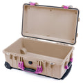 Pelican 1510 Case - Desert Tan & Magenta - Empty (Case Only)