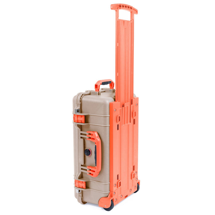 Pelican 1510 Case - Desert Tan & Orange Trolley - Empty (Case Only)
