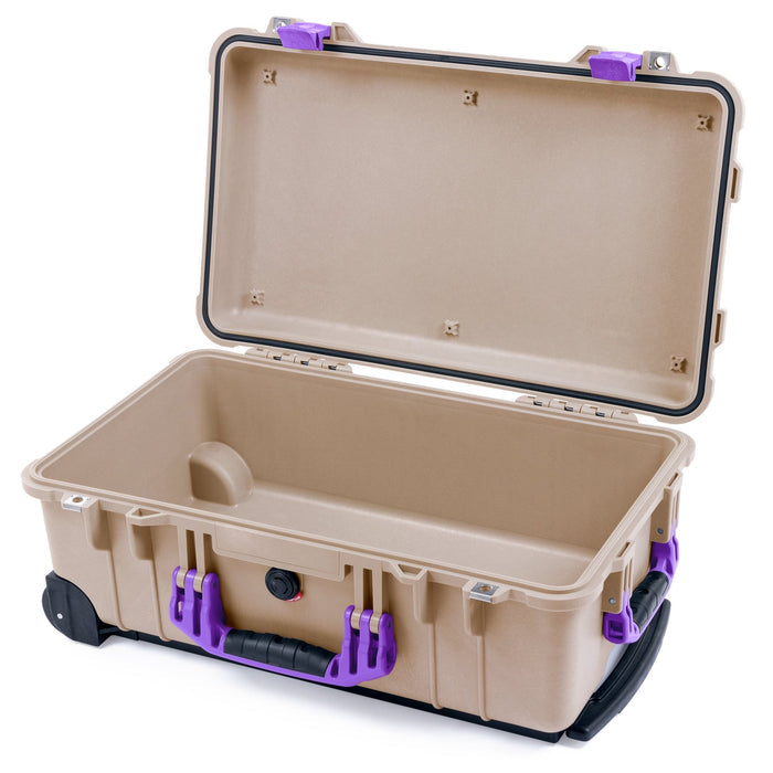 Pelican 1510 Case - Desert Tan & Purple - Empty (Case Only)