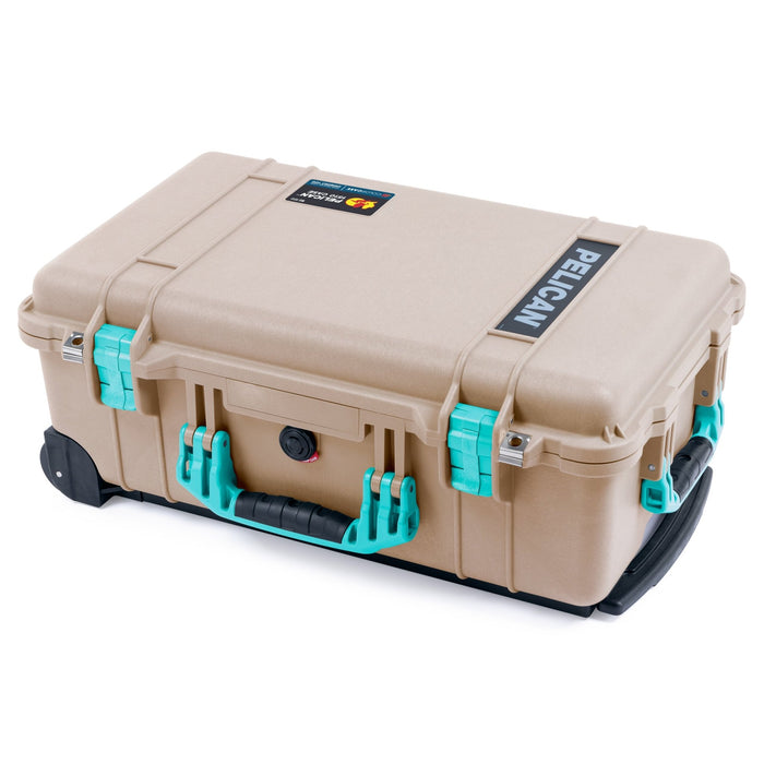 Pelican 1510 Case - Desert Tan & Teal - Empty (Case Only)