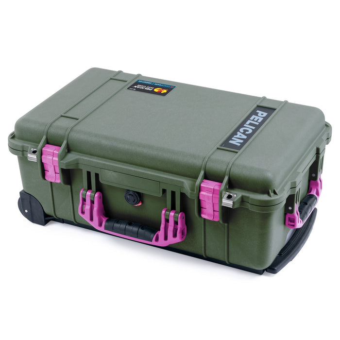 Pelican 1510 Case - OD Green & Magenta - Empty (Case Only)