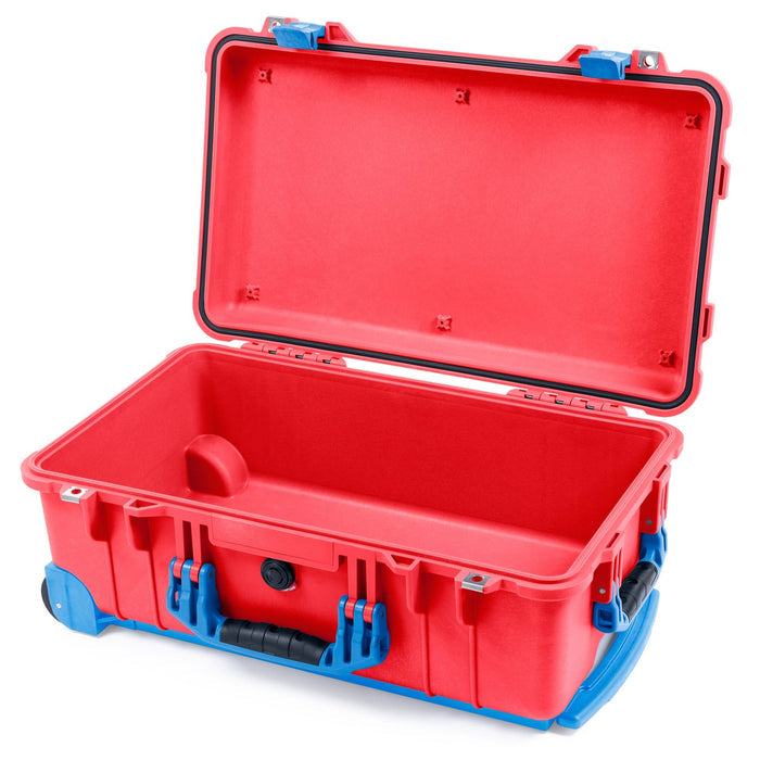 Pelican 1510 Case - Red & Blue Trolley - Empty (Case Only)