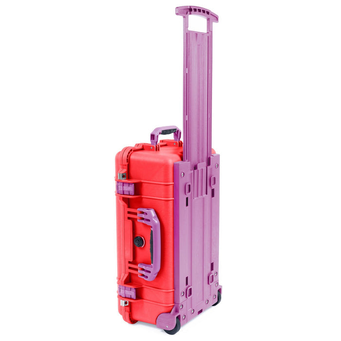 Pelican 1510 Case - Red & Magenta Trolley - Empty (Case Only)