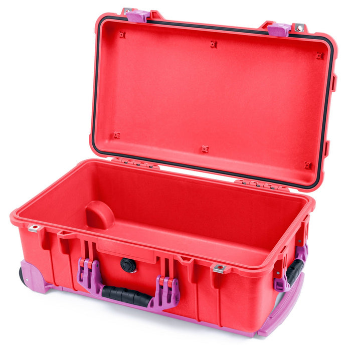 Pelican 1510 Case - Red & Magenta Trolley - Empty (Case Only)