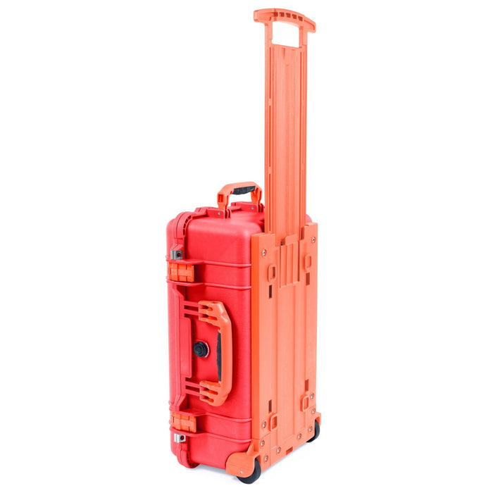 Pelican 1510 Case - Red & Orange Trolley - Empty (Case Only)