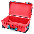 Pelican 1510 Case - Red & Teal - Empty (Case Only)