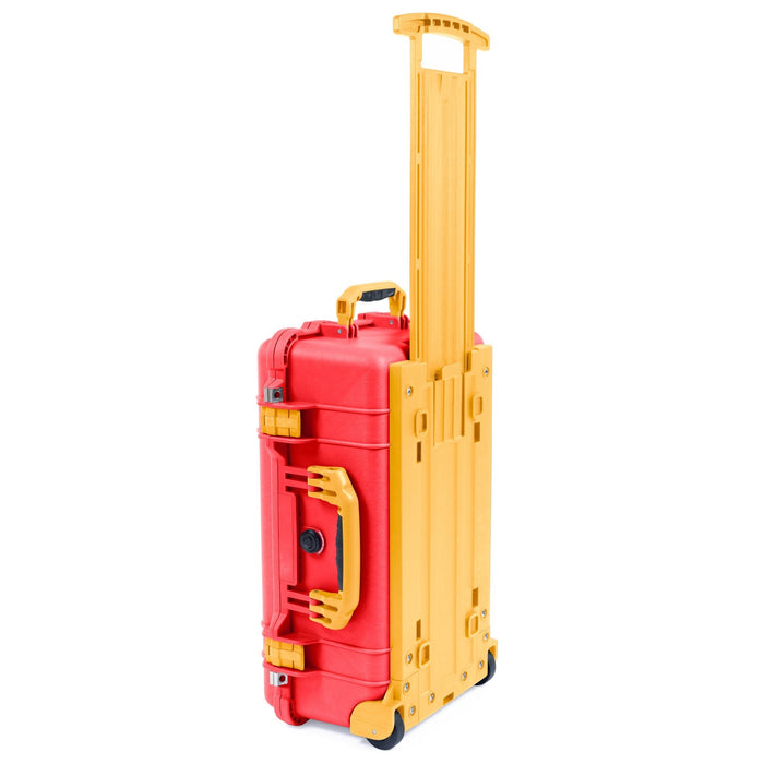 Pelican 1510 Case - Red & Yellow Trolley - Empty (Case Only)