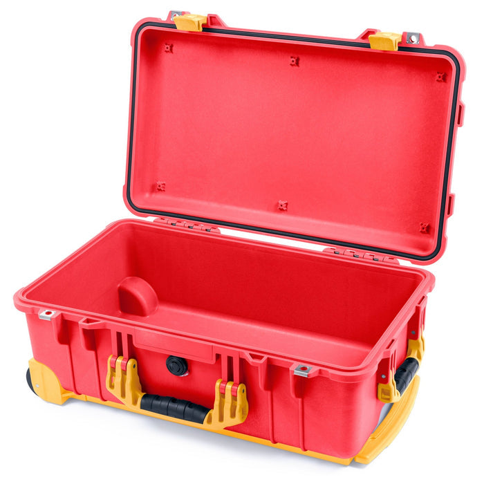 Pelican 1510 Case - Red & Yellow Trolley - Empty (Case Only)