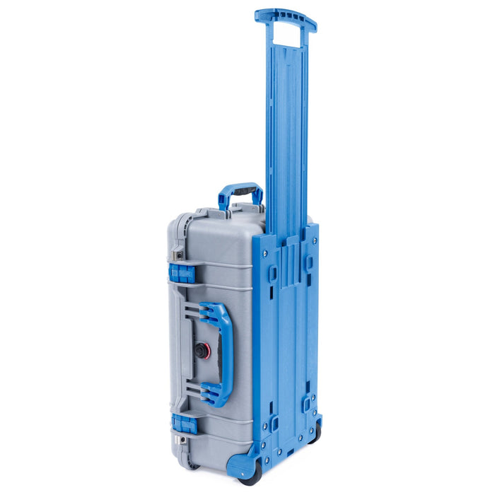 Pelican 1510 Case - Silver & Blue Trolley - Empty (Case Only)